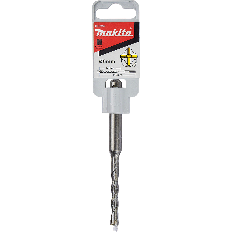 Бур SDS-plus 4Cutter 6x50x110 Makita B-62496