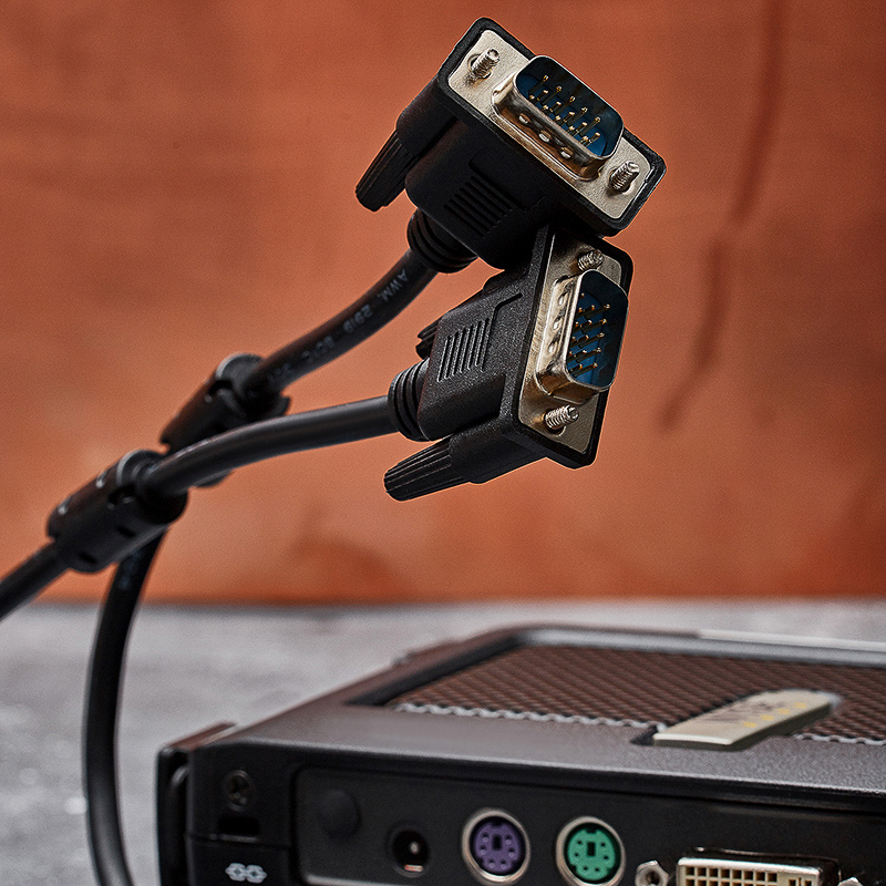 Кабель VGA - VGA с ферритами, 1.8 м., черный ProConnect 17-5503-6