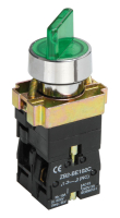 Переключатель LAY5-BK2365 2 позиции зеленый IEK BSW90-BK-2-K06