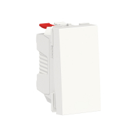 Выключатель UNICA MODULAR одноклавишный кнопочный схема 1 10 A 1 модуль белый Schneider Electric NU310618
