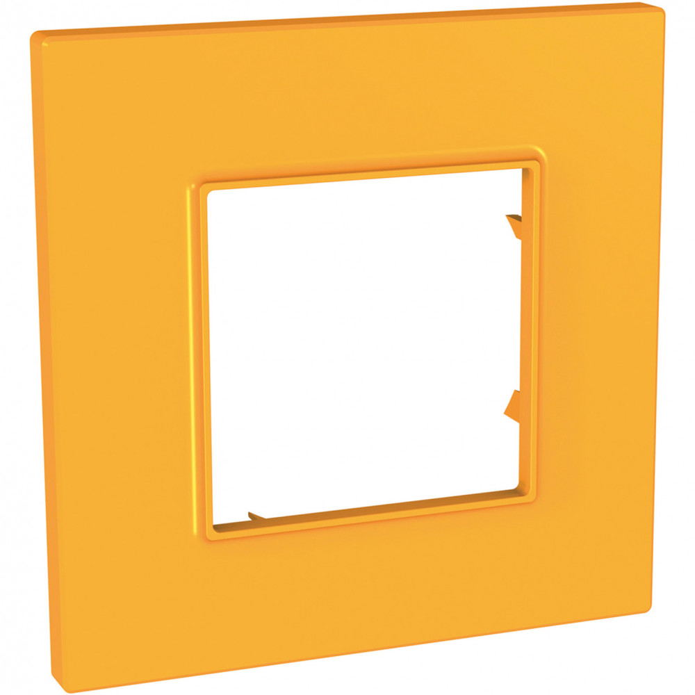 UNICA QUADRO Рамка 1 пост оранжевая Schneider Electric MGU4.702.29