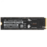 Накопитель SSD М.2 2280 1ТБ, WD Black SN850X, NVMe 2.0, 3D TLC NAND, 7300/6500 МБ/с Western Digital WDS100T2X0E 116058