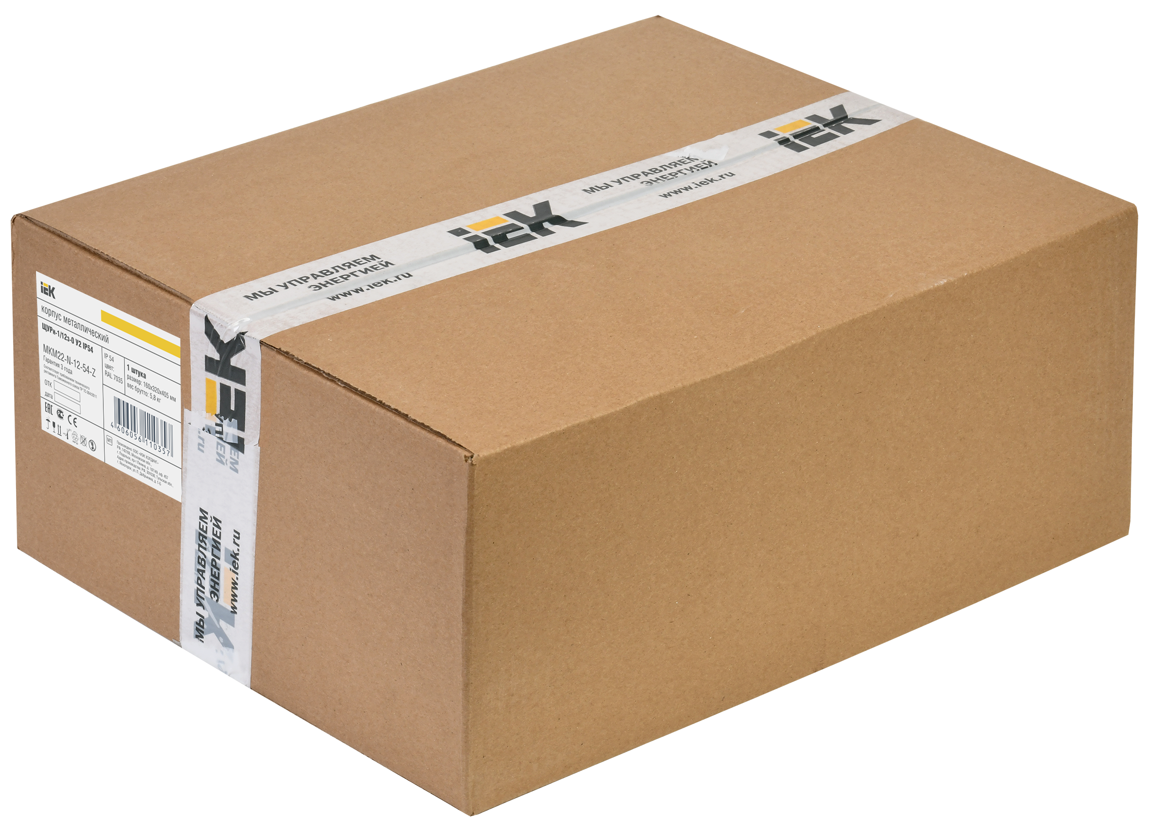 TITAN Корпус металлический ЩУРн-1/12 (395х310х165)IP54 без окна IEK MKM22-N-12-54-Z
