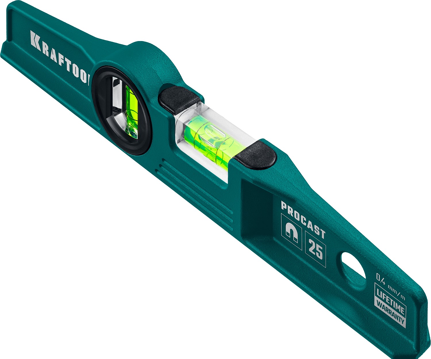 Магнитный литой уровень 250 мм PROCAST-M KRAFTOOL 34717-025