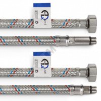 Подводка для смесителя M10X1/2' 60см (пара) AQUALINK 01443