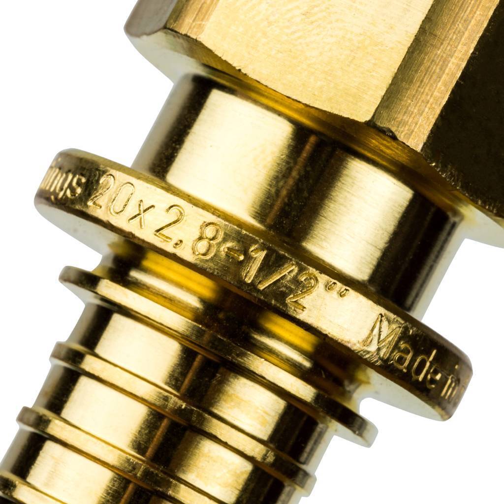 Переходник 20х1/2'ВР с внутренней резьбой, аксиальный, латунь STOUT SFA-0002-002012 RG008P0U5LO8B0
