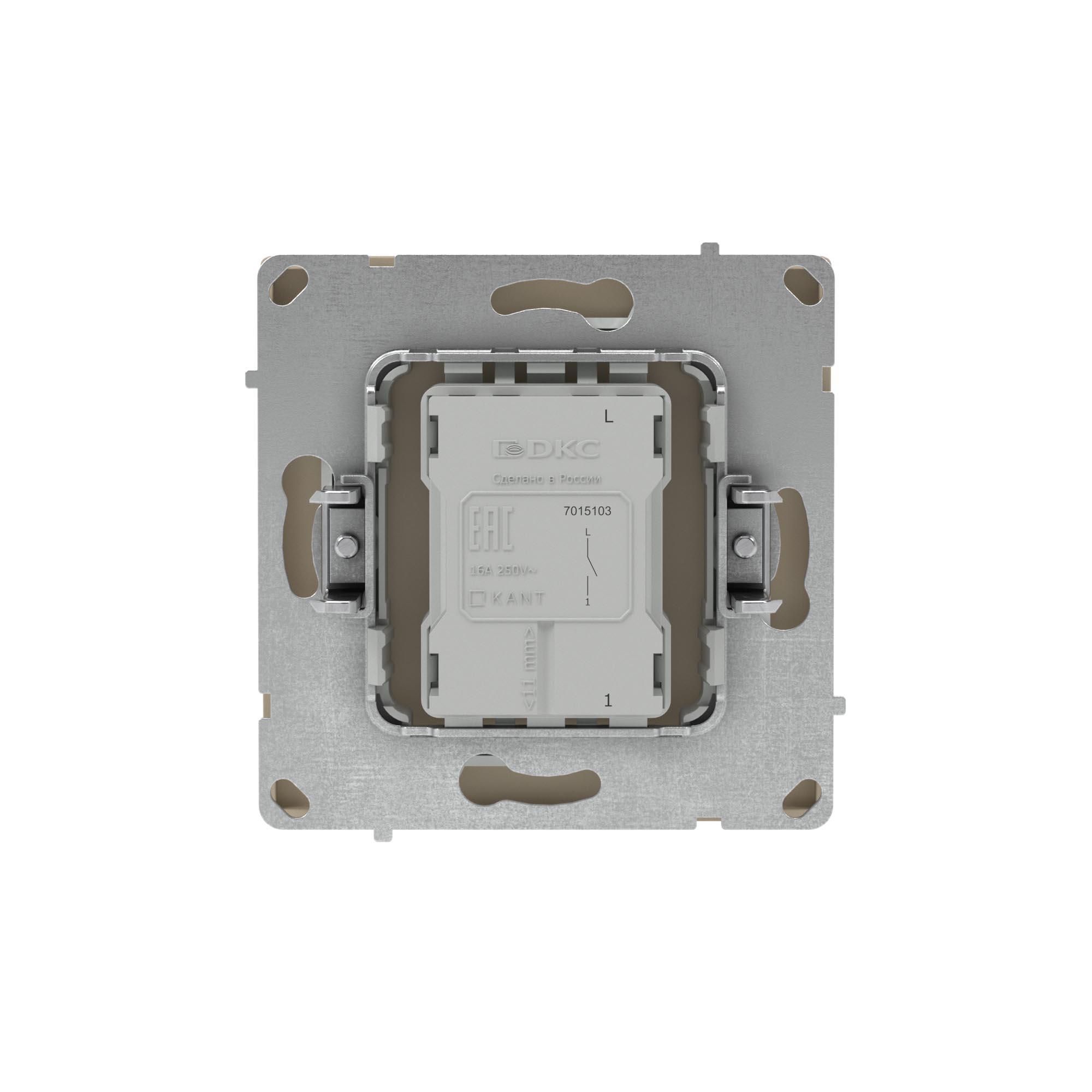 Выключатель одноклавишный, KANT, ванильный марципан DKC 7015103