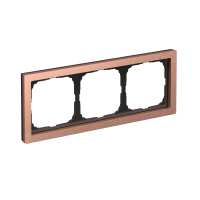ARTGALLERY PURE 3-постовая РАМКА, МЕТАЛЛ МЕДЬ Systeme Electric GAL312503