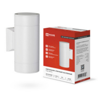 Светильник уличный настенный двусторонний НБУ ЦИЛИНДР-2xGX53-WH алюминиевый белый IP54 IN HOME IN-HOME 4690612023526