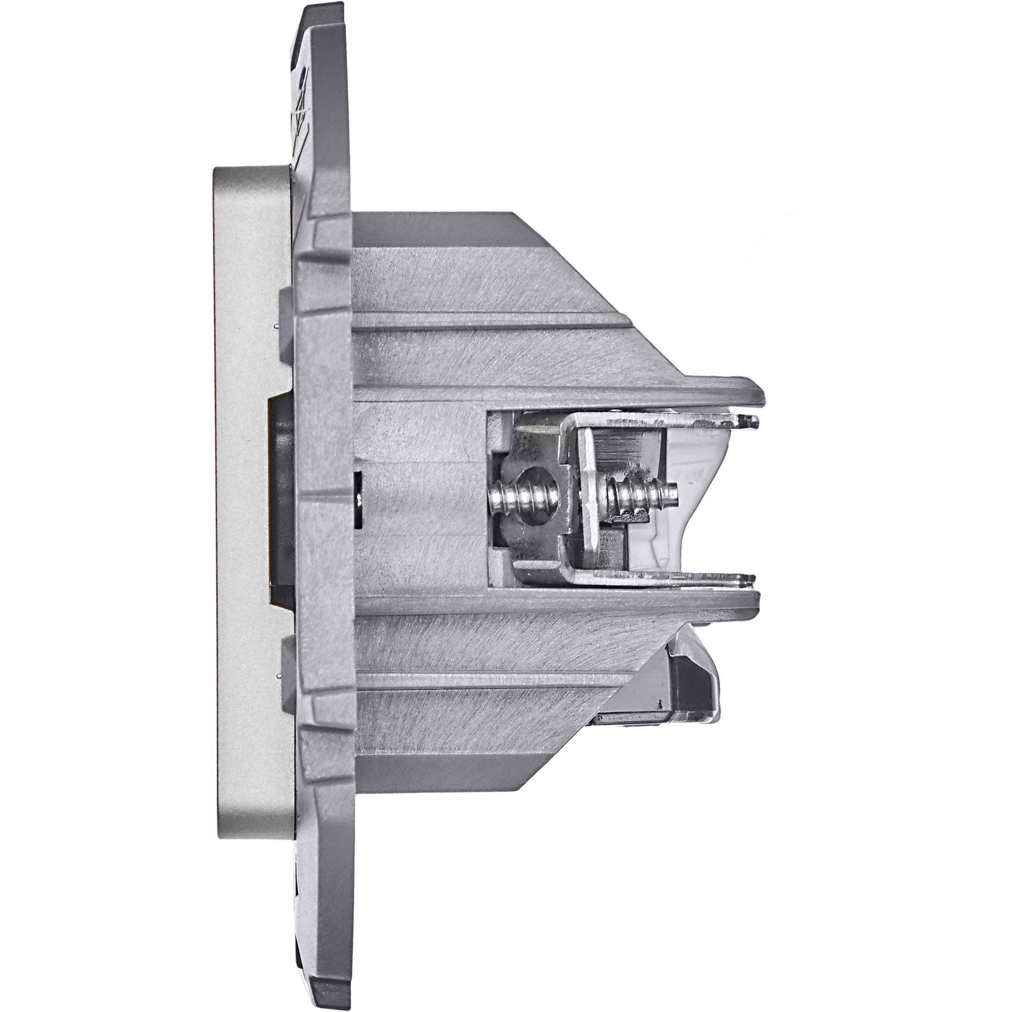 Розетка компьютерная двойная RJ45 категория 5Е UTP алюминий INSPIRIA IEK 673837