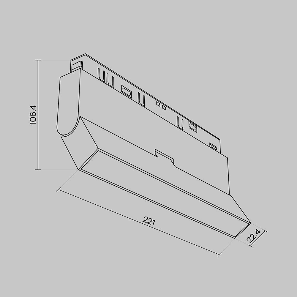 Светильник трековый Basis Exility 3000K 12Вт 120 град Maytoni TR036-2-12W3K-W