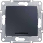 Sedna Выключатель с индикатором графит Schneider Electric SDN0400370