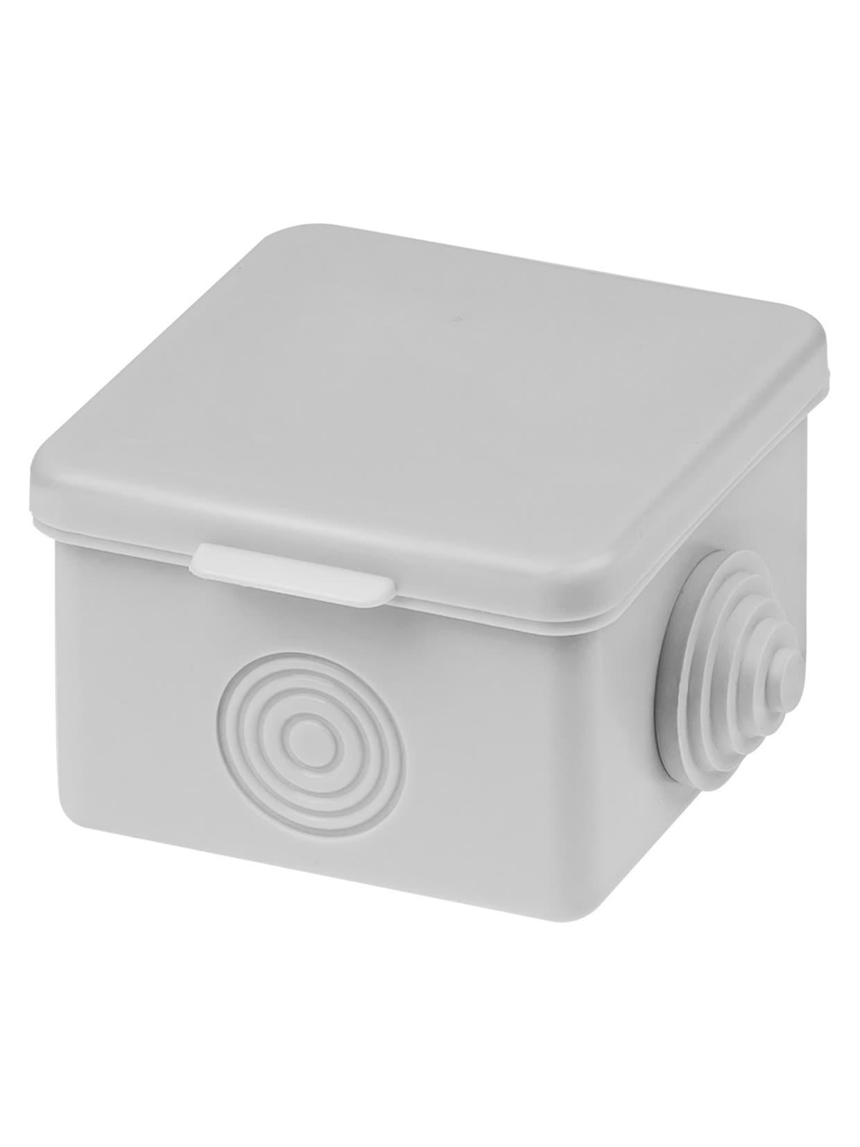 Распаячная коробка ОП 65х65х50мм, крышка, IP54, 4 входа TDM ELECTRIC SQ1401-0111