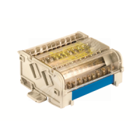 Блок распределительный на DIN-рейку 4 полюса 100А 5х6мм 2х7.5мм DKC BD10074