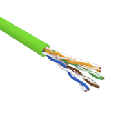 Витая пара U/UTP CAT 5e нг(А)-LSLTx 4PR 24AWG INDOOR SOLID зеленый 305м REXANT 01-0061
