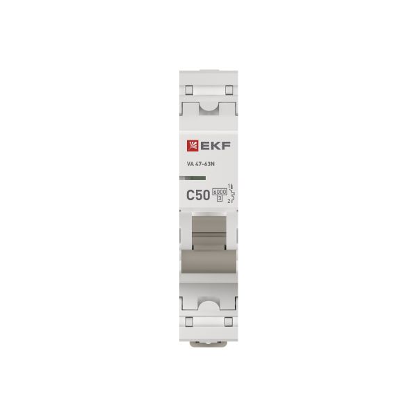 Автоматический выключатель 1P 50А (C) 6кА ВА 47-63N PROxima EKF M636150C