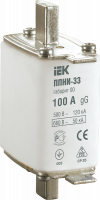 Плавкая вставка предохранителя ППНИ-33, габарит 00, 100А IEK DPP10-100