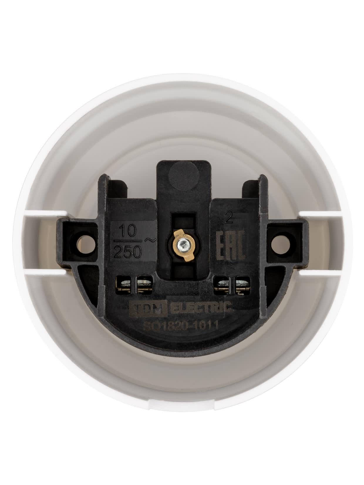 Розетка 2П 10А 250В белая «Виви» TDM TDM ELECTRIC SQ1820-1011