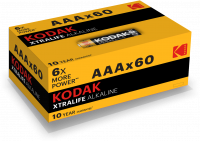 Батарейка LR03-60 (4S) colour box XTRALIFE Alkaline [K3A-60] (60/1200/38400) KODAK Б0029221