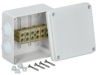Коробка распаячная КМ для о/п 100х100х50мм белая IEK UKO10-100-050-100-K01-E