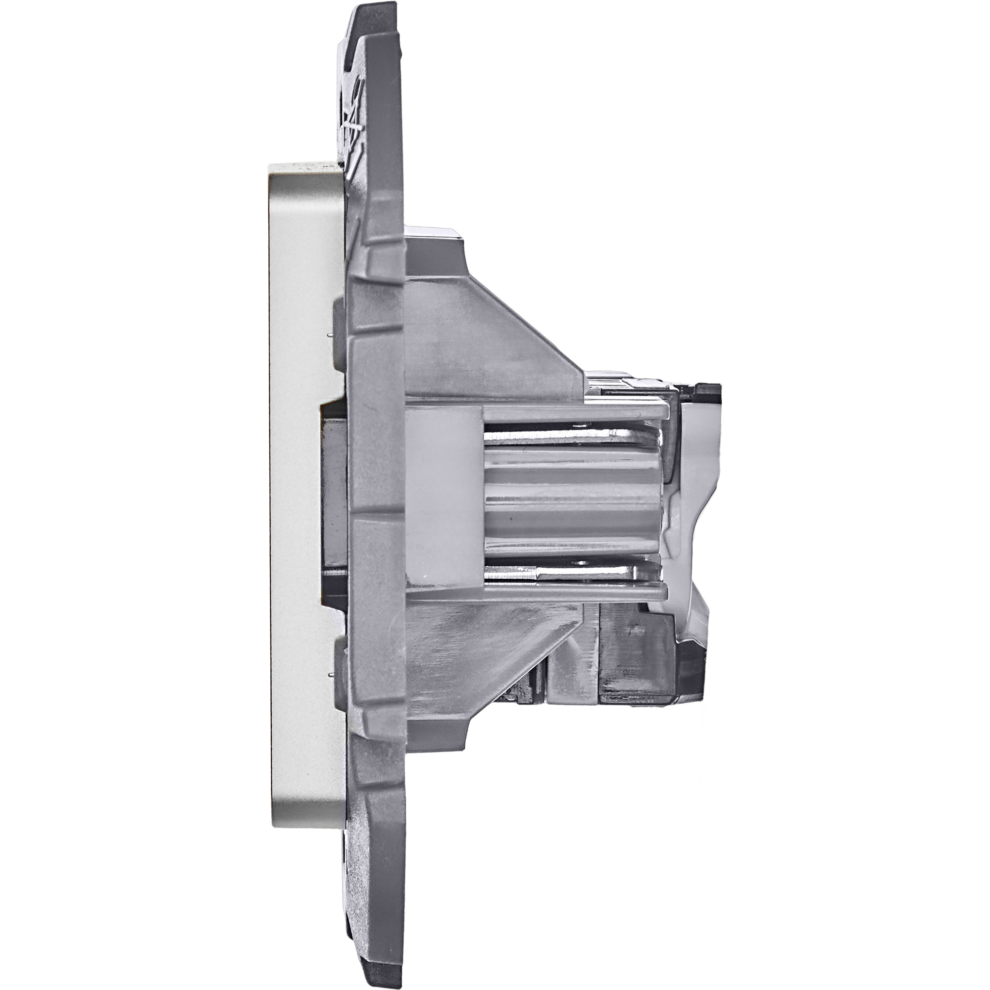 Розетка компьютерная RJ45 категория 5Е UTP алюминий INSPIRIA IEK 673827