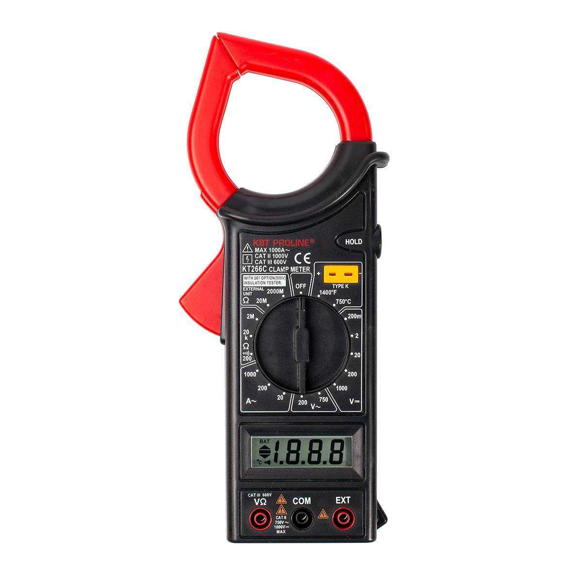 Клещи токовые цифровые KT 266C серия PROLINE КВТ 79132
