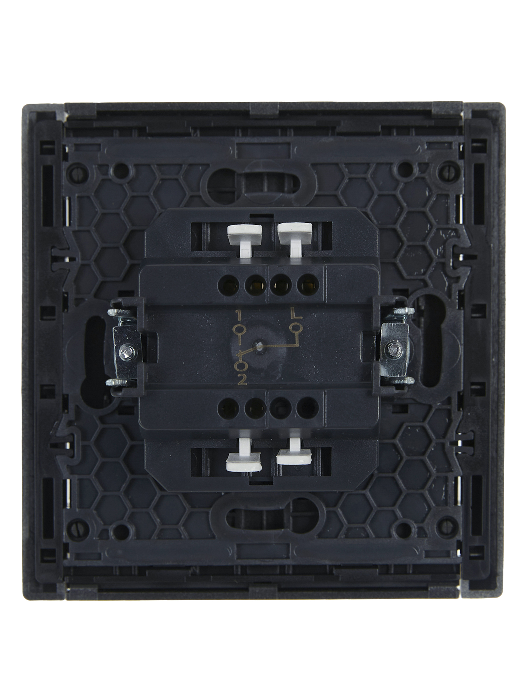 FORTE&PIANO Выключатель 1-клавишный проходной 10А FP503 сталь IEK FP-V12-0-10-1-K46