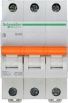 Выключатель автоматический трехполюсный 10А С ВА63 4.5кА Schneider Electric 11222