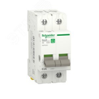 RESI9 ВЫКЛЮЧАТЕЛЬ НАГРУЗКИ  63А 2P Schneider Electric R9PS263