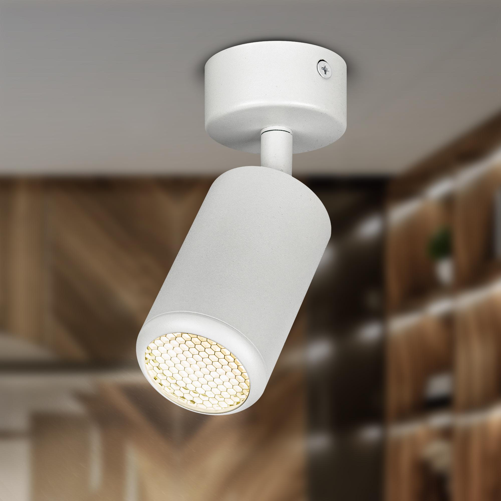 Светильник настенно-потолочный спот IP20 белый OL55 WH MR16 GU10 ЭРА Б0061883