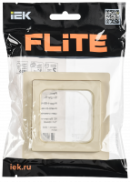 FLITE Рамка 1-местная IP55 Рпро-1-55-ФлСл сливочный IEK FI-M10-32-55-K86