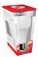 Лампа светодиодная LED 14Вт 220В Е27 D60х118 тёплый А60 1400Лм Экономка EcoL14wA60230vE2730