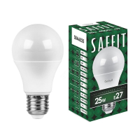 Лампа светодиодная LED 25вт Е27 белый SAFFIT SBA6525 55088