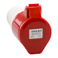 Розетка 225-32А-6h-380AC-3P+PE+N-IP44 КЭАЗ 222753