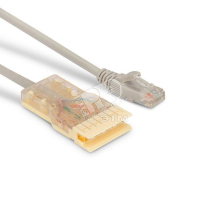 Патч-корд 110 тип - RJ45 4 пары категория 5e LSZH серый (1м) Hyperline 229903