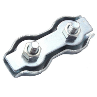 Зажим стальной 5мм Duplex для троса оцинкованный Партнер 18786