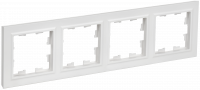 BRITE Рамка 4-местная РУ-4-БрАБ арктический белый IEK BR-M42-K91