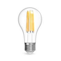 Лампа светодиодная филаментная LED 22 Вт 2100 лм 4100К А70 груша нейтральный E27 AC 220В прозрачная колба Black Filament GAUSS 102902222