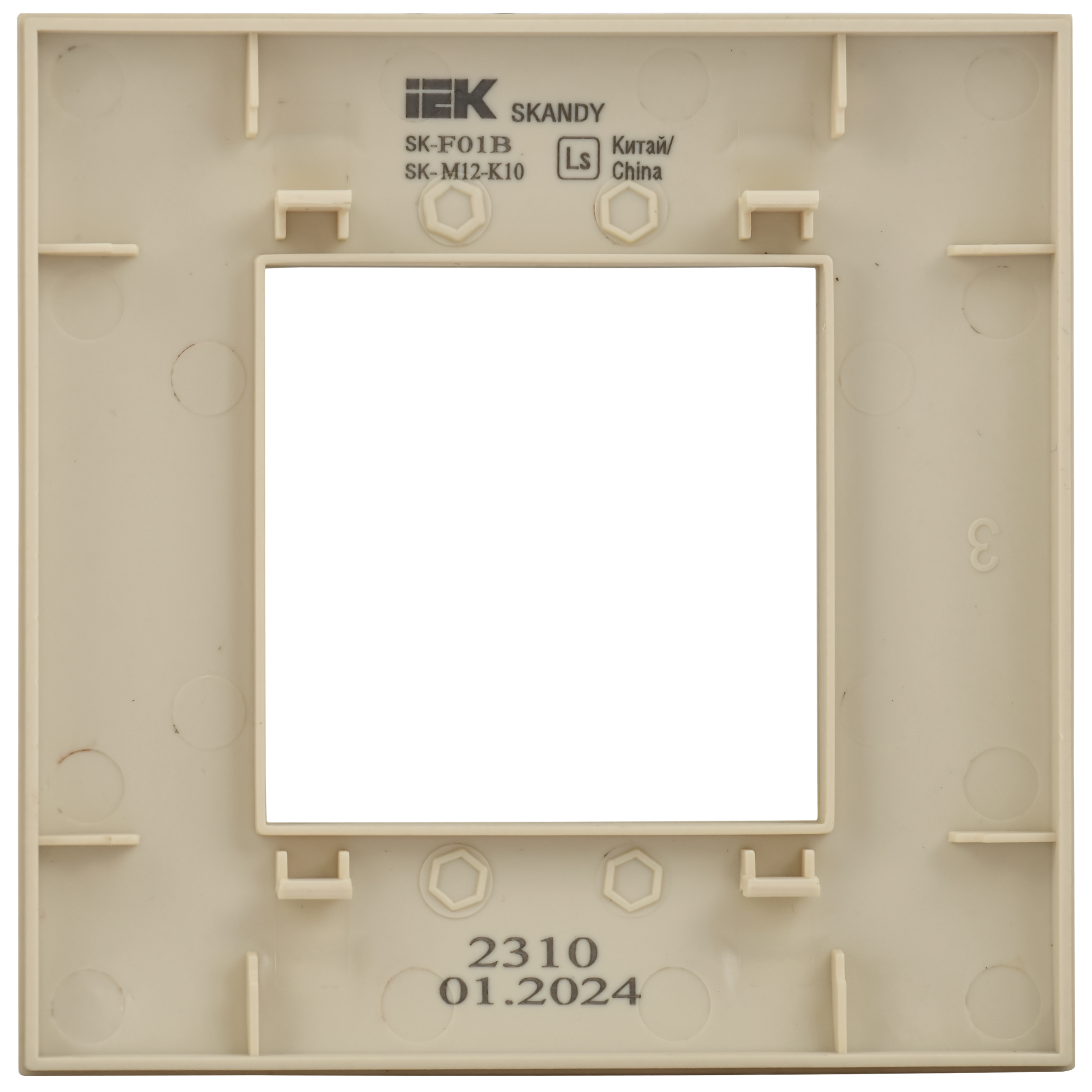 SKANDY Рамка 1-местная SK-F01B бежевый IEK SK-M12-K10