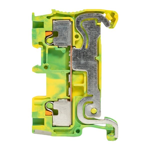 Клеммная колодка пружинная 1.5 Push-in земля EKF PIT-1,5-pe