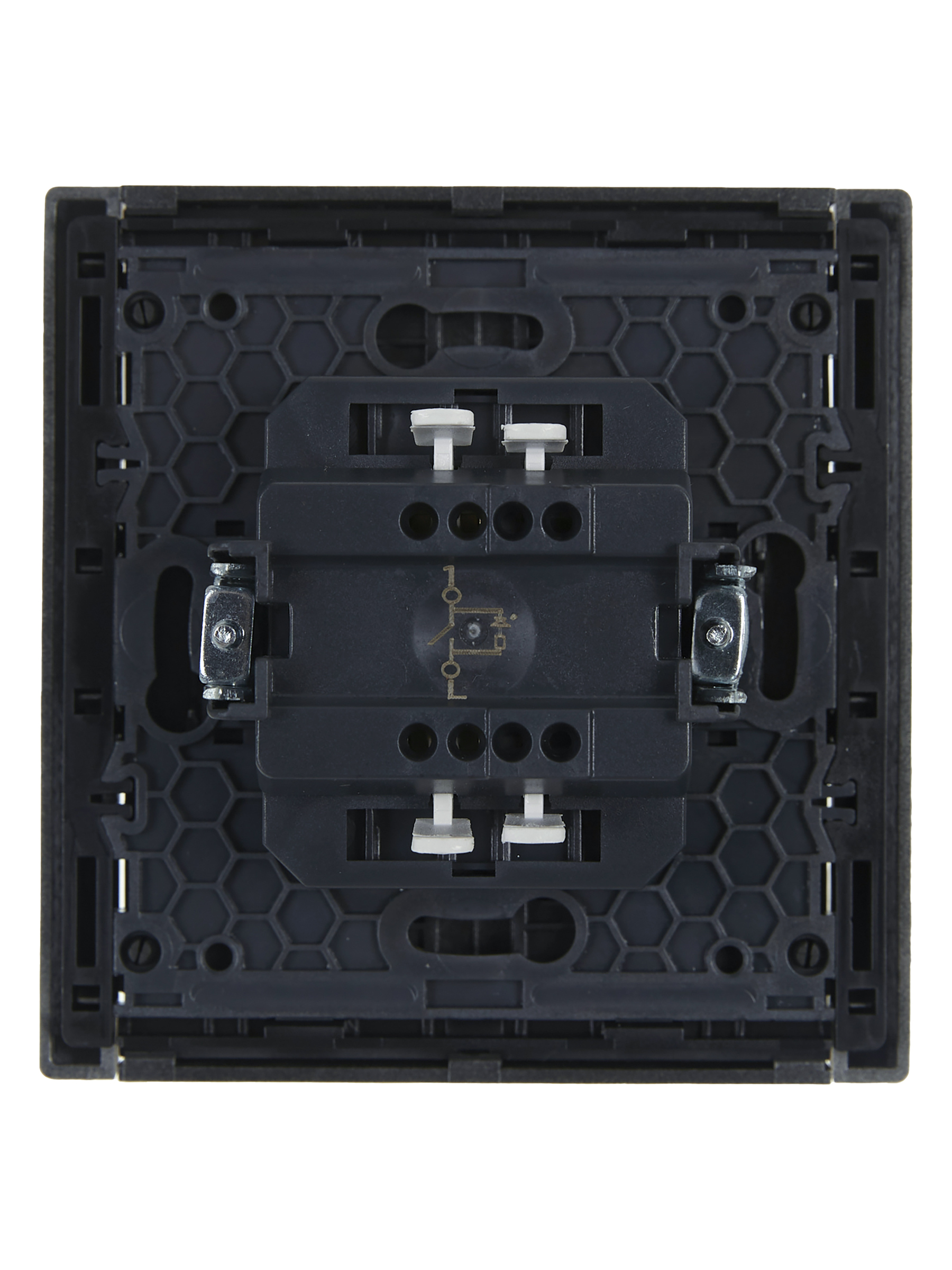 FORTE&PIANO Выключатель 1-клавишный с индикацией 10А FP502 сталь IEK FP-V10-1-10-1-K46