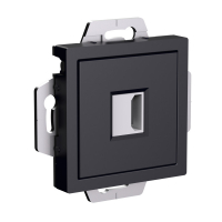 ATLASDESIGN РОЗЕТКА HDMI, механизм, КАРБОН Systeme Electric ATN001080