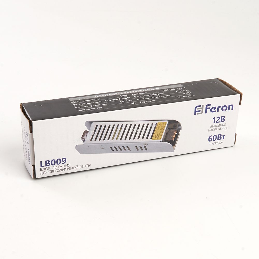 Драйвер светодиодный LED 60w 12v FERON LB009 48008