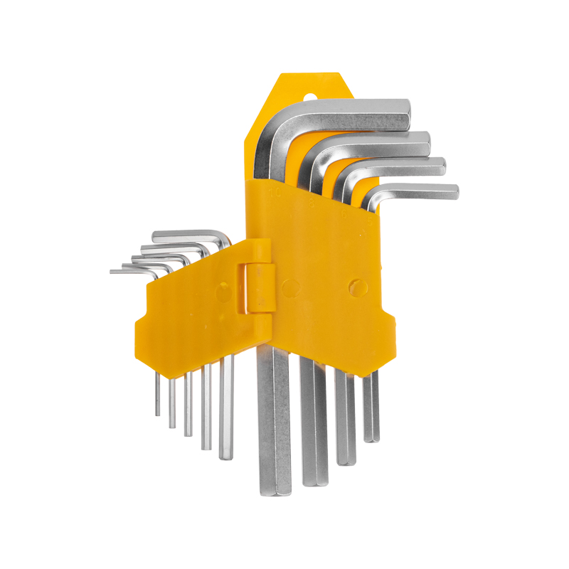 Набор ключей имбусовых HEX 1,5-10 мм, CrV, 9 шт. Kranz KR-12-5215