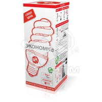 Лампа энергосберегающая КЛЛ 15/842 E14 D48х118 спираль ЭКОНОМКА Экономка LKsmSPC15wE1442eco