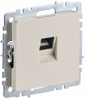 BRITE Розетка компьютерная RJ45 кат.5E РК10-БрКр бежевый IEK BR-K10-1-K10