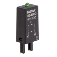 Модуль индикации и защиты, LED зелёный+диод (A1+), 6-24V DC DKC IMD-LD1G