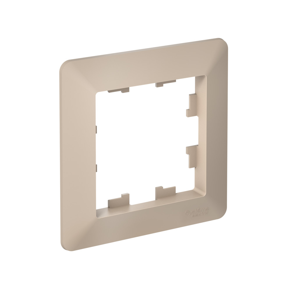 ATLASDESIGN AIR 1-постовая РАМКА, ПЕСОЧНЫЙ/дымчатый белый Systeme Electric ATN221201