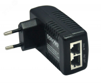 Инжектор PoE 1хRJ45 10/100 Мб/с, 802.3af, до 15.4 Вт, AC 220В, DC 48В SC&T Midspan-1/151A 00010660