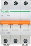 Выключатель автоматический трехполюсный 16А С ВА63 4.5кА Schneider Electric 11223